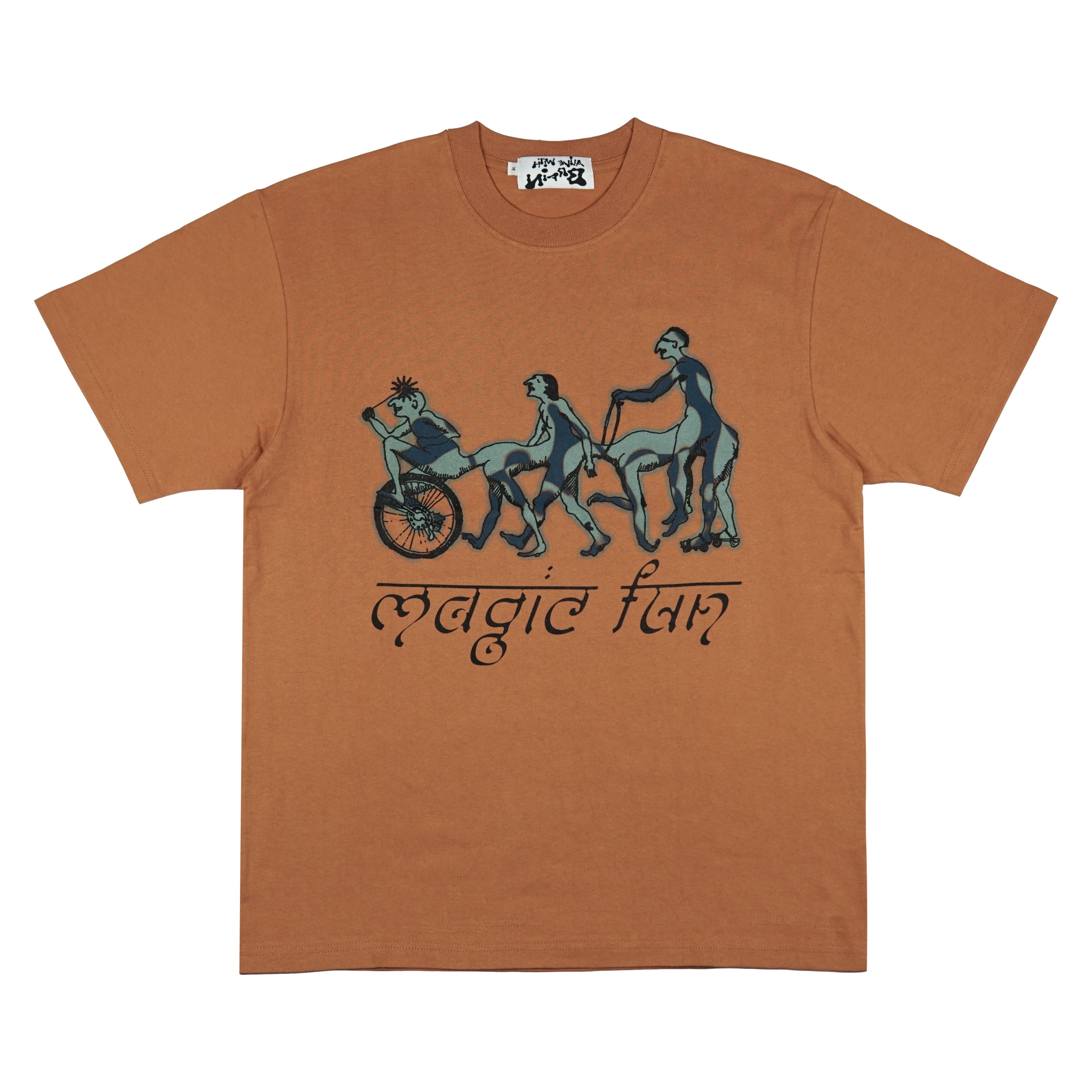 CIMAG T-SHIRT BROWN | ALIVEWITHBRAIN