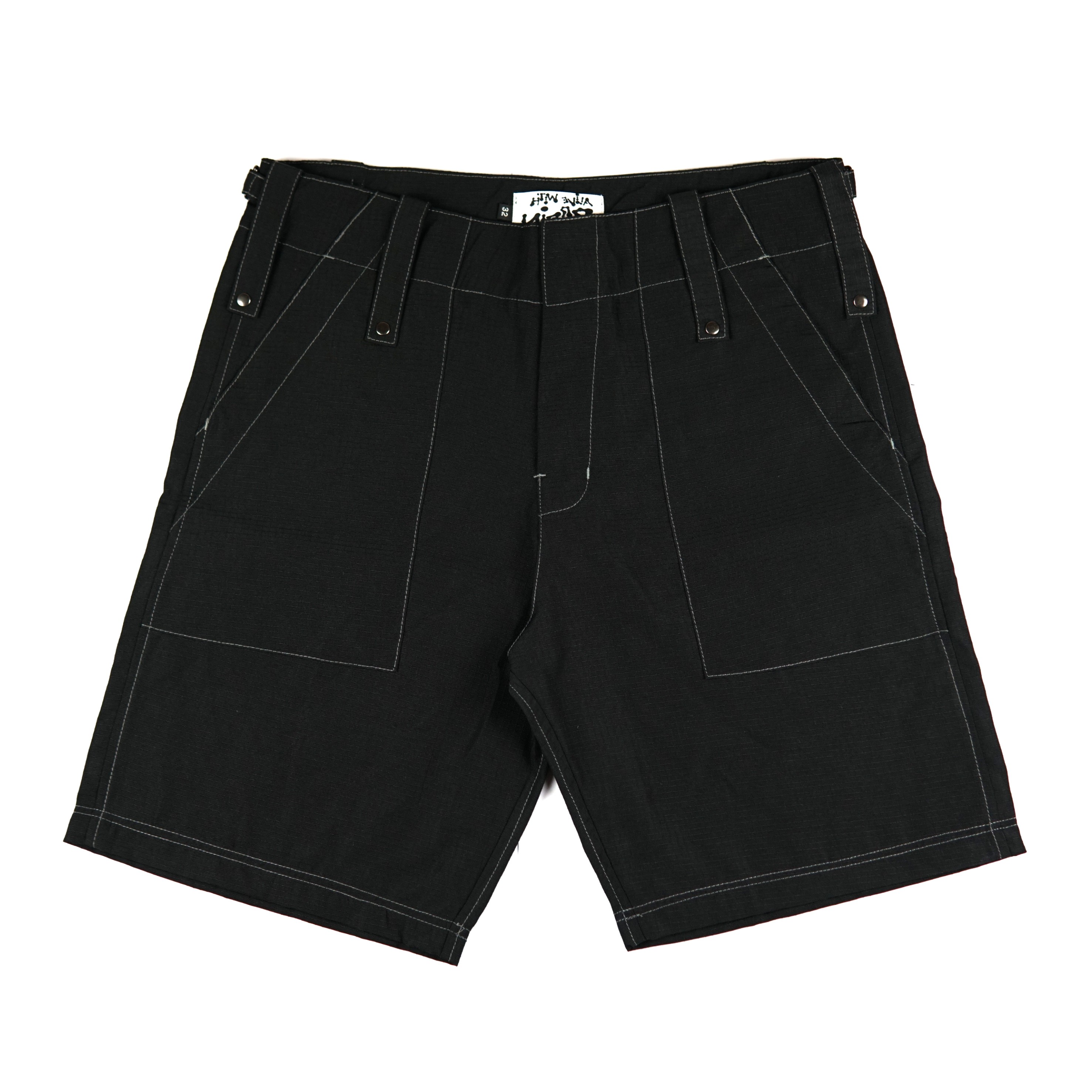 ALIEN 47 BLACK SHORT | ALIVEWITHBRAIN