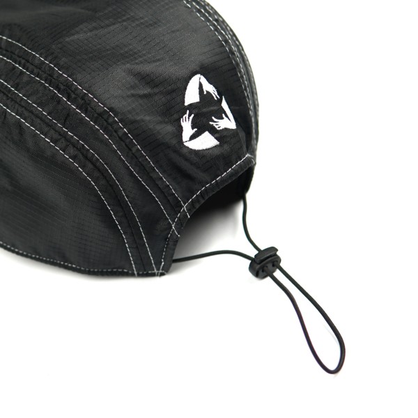 CYCLE OF LIFE 5 PANEL HAT BLACK | ALIVEWITHBRAIN