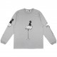 THE END LS T-SHIRT GREY | ALIVEWITHBRAIN