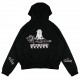 INSANE HOODIE ZIP BLACK RAISIN | ALIVEWITHBRAIN